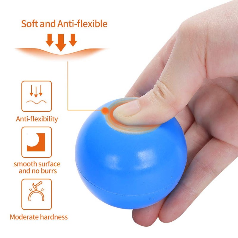 PlayMaty Play Ball Pool Pit Balls - 2.36inches Phthalate&BPA Free Plastic Ocean Transparent Balls for Kids Toddlers and Babys for Playhouse Play Tent Playpen Pool Party Decoration Pack of 70 (Blue) - Image 2